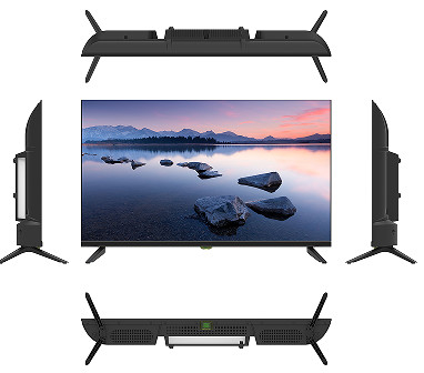 High Definition Analog LED TV Ultrathin Thickness 50 Inch 4K TV With Plastic Housing