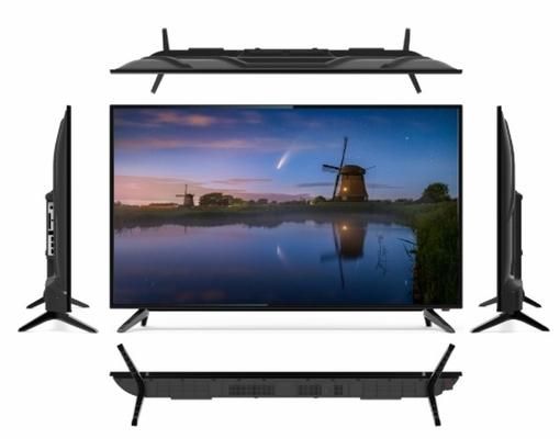 Tempered Glass 75 Inch Android TV Thin Bezel UHD Smart TV Plastic Housing