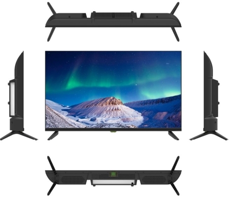 Customizable 32 Inch Frameless Smart TV 2K LED Screen Black With Plastic Housing